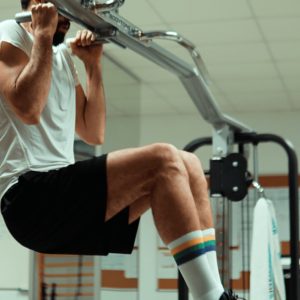 calcetines deportivos premium altos para gimnasio